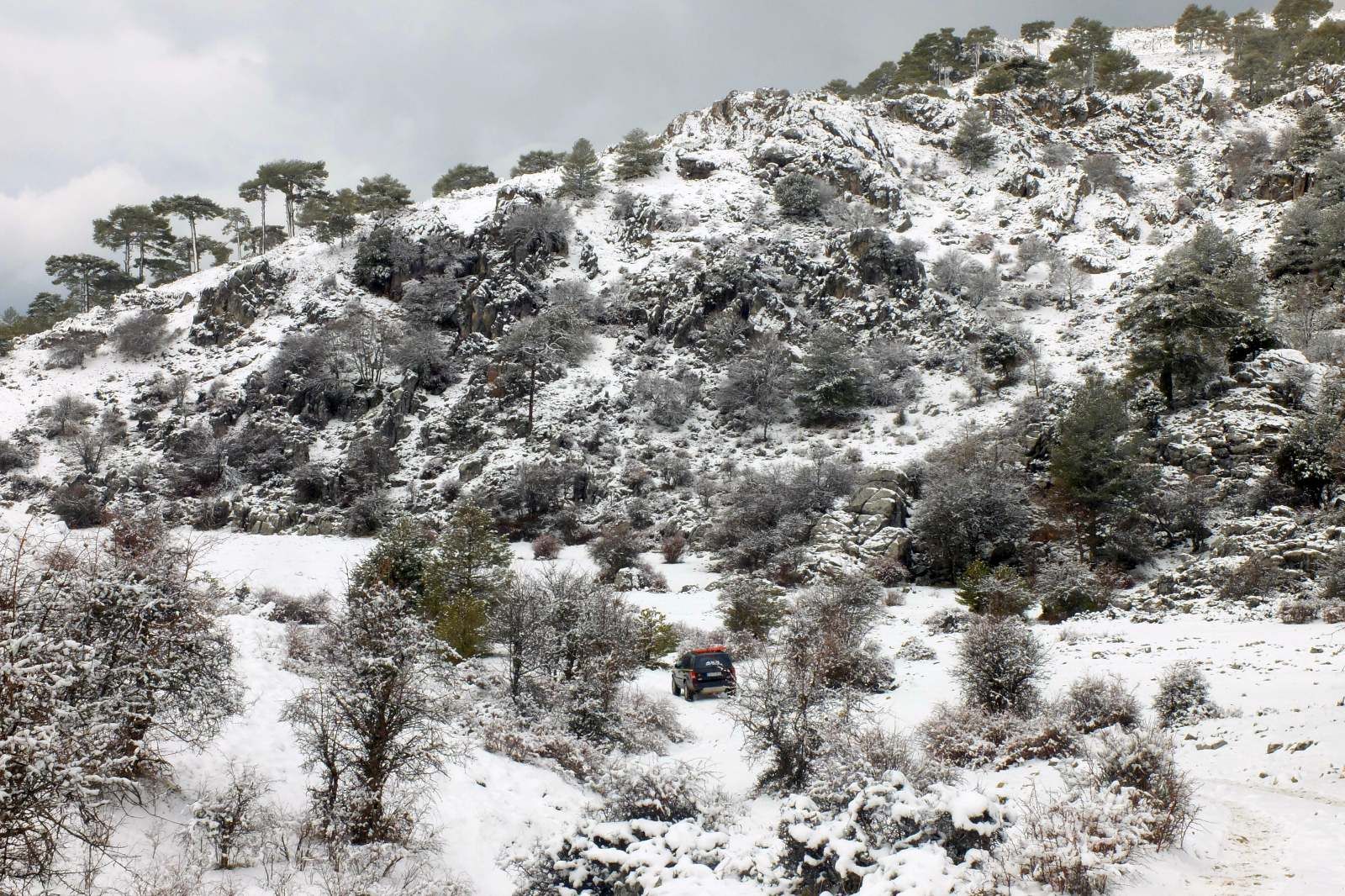 Nieve en las altas cumbres de Segura