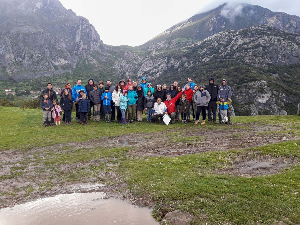 grupo en el Valle del Liébana
